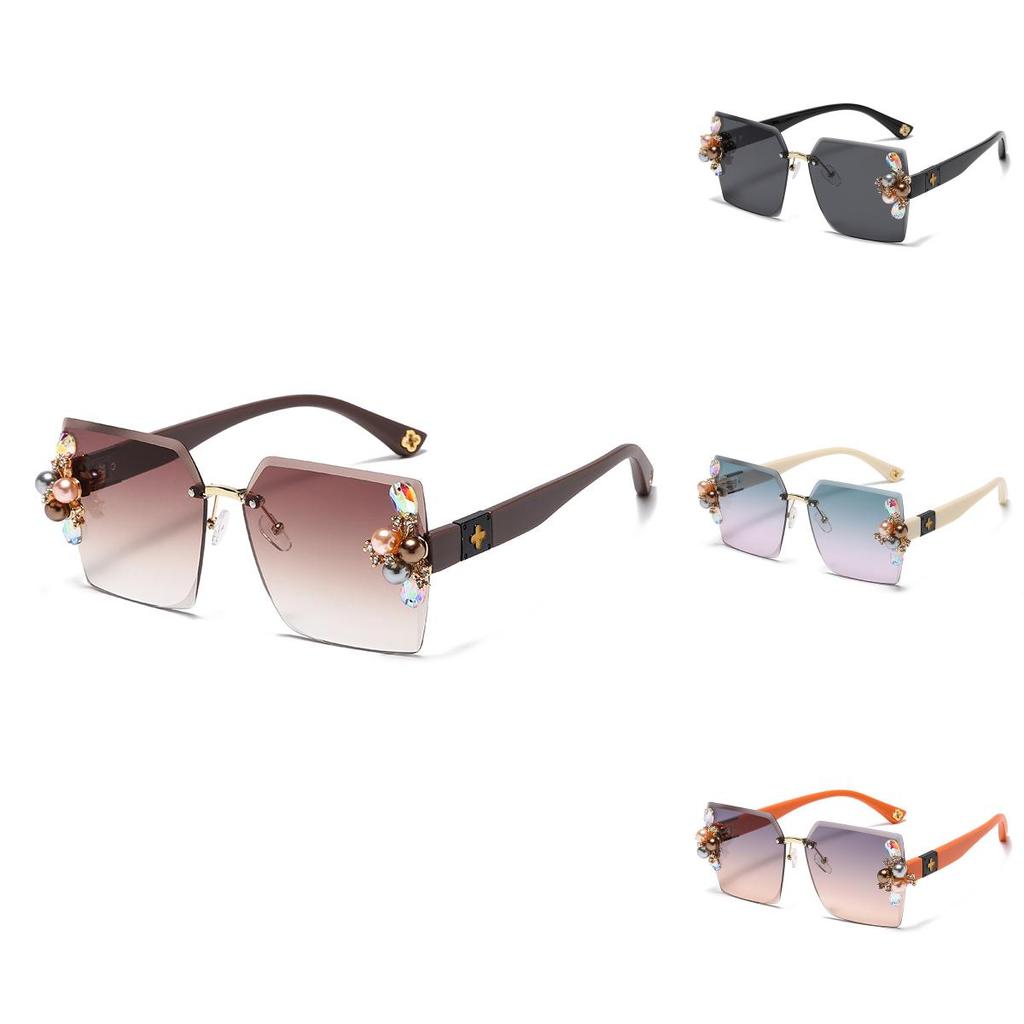 Chic Sunglasses Trendy Geometric Shape Fashion Design Outdoor Sun Protection