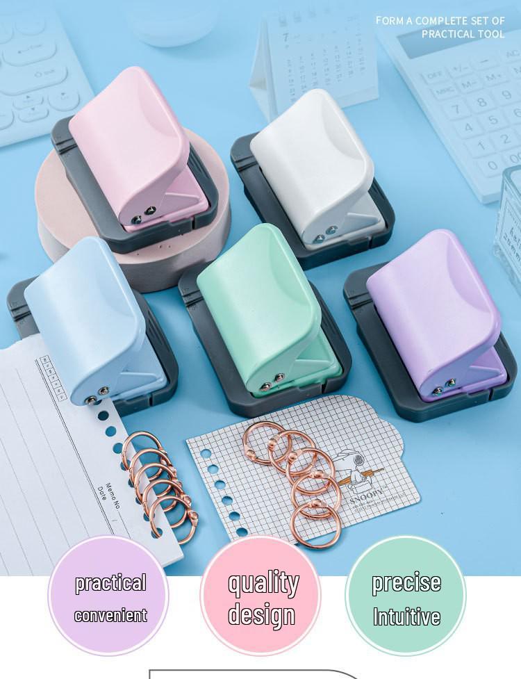 6-Hole Adjustable Metal Office Puncher