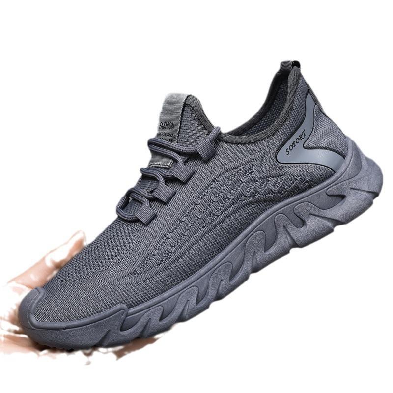 Men's Shoes New Summer Breathable Fly-woven Mesh Shoes Running Casual Soft-soled Fashionable Men's Sports Shoes