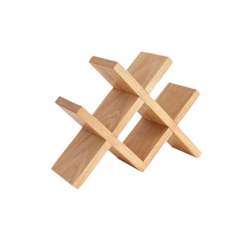 

Аксессуары для кукольного домика Миниатюрный деревянный держатель для винной бутылки Мини-витрина Модель Игрушка для украшения кукольного домика