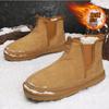 Fashion Winter plush and thick warm snow boots classic men's non slip high top fashionable and trendy casual cotton boots mens boots