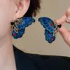 Luxury Embroidery Butterfly Earrings Ear Jewelry Delicate Earrings for Women  Lady Girl
