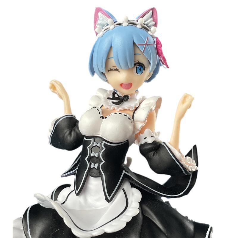 Re:Zero - Rem Cat Ears Maid Figure Ornament In Box