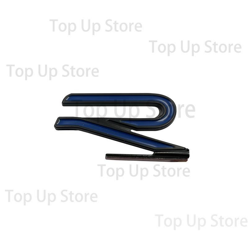 1ks 3D kovové logo R znak odznak nálepka na přední masku auta pro VW CC Rline Polo Golf MK8 Touareg Passat Magotan příslušenství