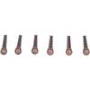 Guitar Bridge Pins,6PCS Guitar Bridge Pin Copper Acoustic Guitar Bridge Pins Peg Replacement for Repairing (Antique Bronze)