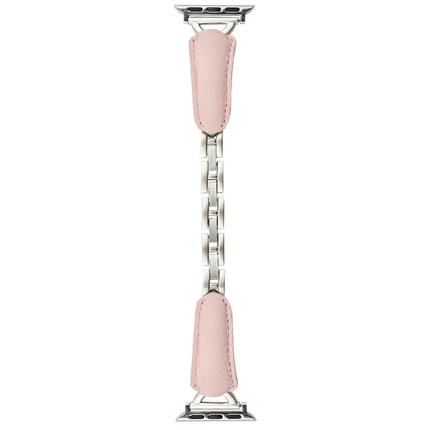 

Watch Band For Apple Watch Series 11 10 42mm/9 8 7 41mm/SE3 SE2 SE 6 5 4 40mm/3 2 1 38mm D-Shaped Buckle Litchi Texture Leather Strap C