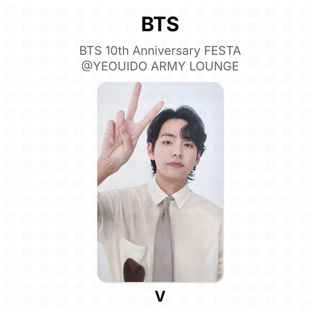 BTS 10th Anniversary FESTA @YEOUIDO ARMY LOUNGE Official Photocard