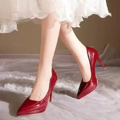 Damen Plateau-Schuhe mit dünnem Absatz, ermüden die Füße nicht, Einzel-Schuhe, temperamentvoll, spitze Zehenpartie, 2026 Neue flache High-Heel-Schuhe