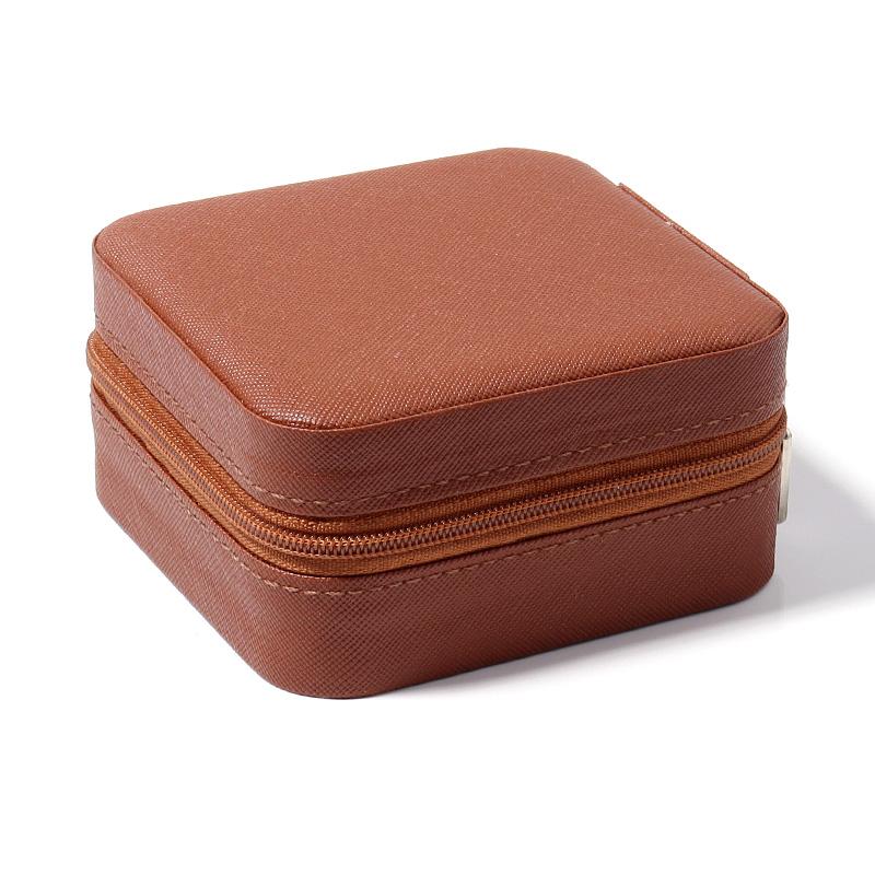 Portable Jewelry Storage Box Mini PU Leather Travel Organizer For Jewelry Bracelets Necklace Ring Earrings Gifts  Display Box