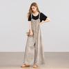 Women's Casual Wide-Leg Suspender Jumpsuit