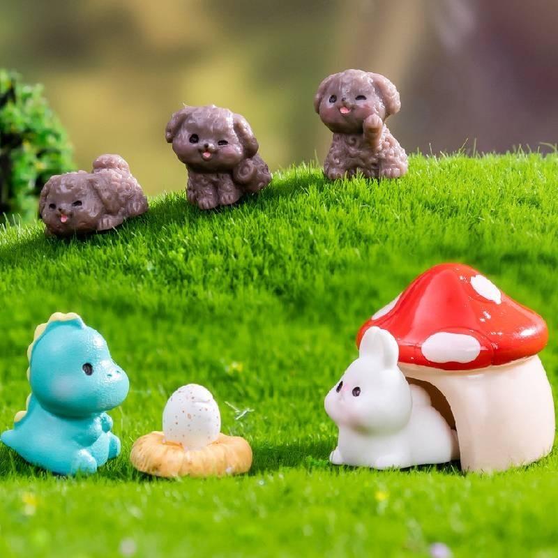 Adorable Miniature Resin Animals Perfect For Diy Garden Decor And Accessories