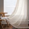Baumwoll-Häkel-Transparenter Vorhang Wohnzimmer Schlafzimmer Balkon Mit Stangentasche Haken Öse Optionen