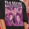 Koszula DAMON SALVATORE, Vintage T-shirt Damona Salvatore, Koszulki dla fanów Damona Salvatore, Sweter Retro 90s Damona Salvatore, Prezent z gadżetami Damona #saf