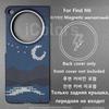 For OPPO Find N6 Kevlar Aramid Fiber Case Magnetic Magsafe Cover Ultra-Thin Lightweight Case Armor Protective Cover