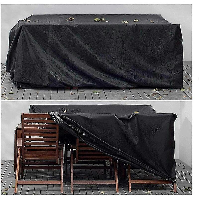 Garden Furniture Cover Garden Furniture Cover, Patio Furniture Covers Waterproof, Windproof, Anti-UV. 123_x_123_x_74CM,Black