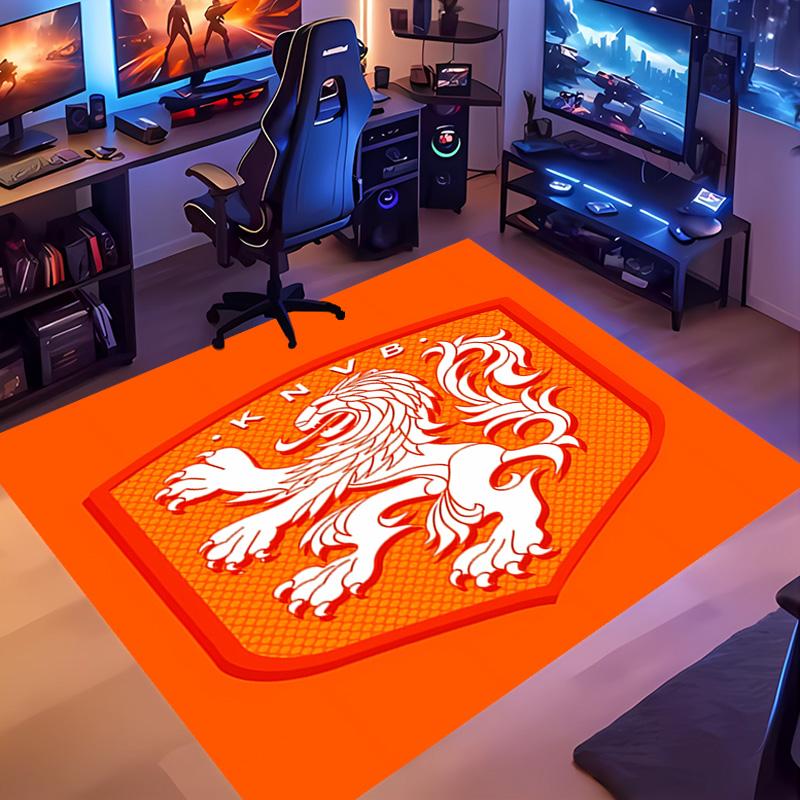 1pc Football club logo Entrance Mat, Non-Slip Mat Area Rug,Room Decor, Outdoor Decor, Kitchen Rug,Doormat - Machine Washable, Easy to Clean
