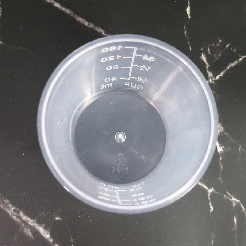Useful 10 Pcs Food Grade Plastic Rice Measuring Cup Rice Cooker Measurement Tools for Dry and Liquid Ingredients (160ml)