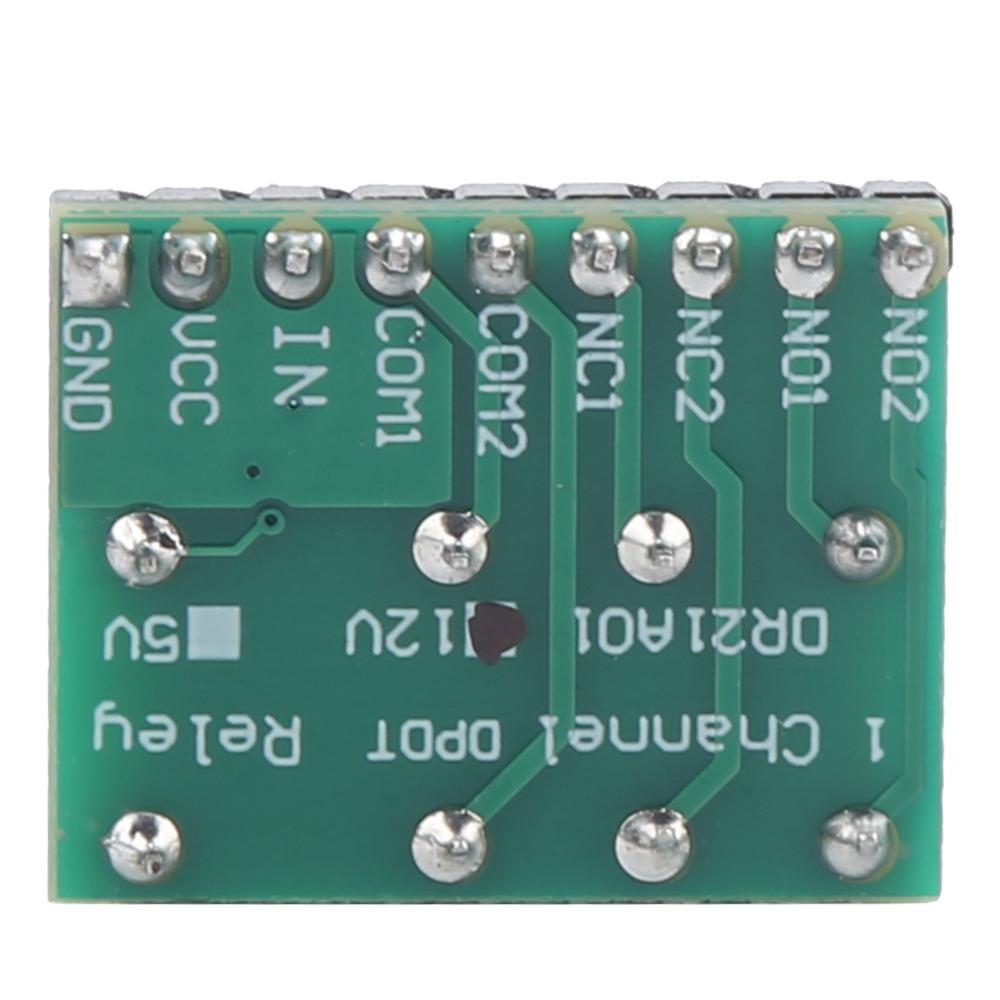 DR21A01 Double‑Pole Double‑Throw Relay Module DPDT DC 5V/12V DPDT Relay Module Ultra Small Relay Module Industrial Control