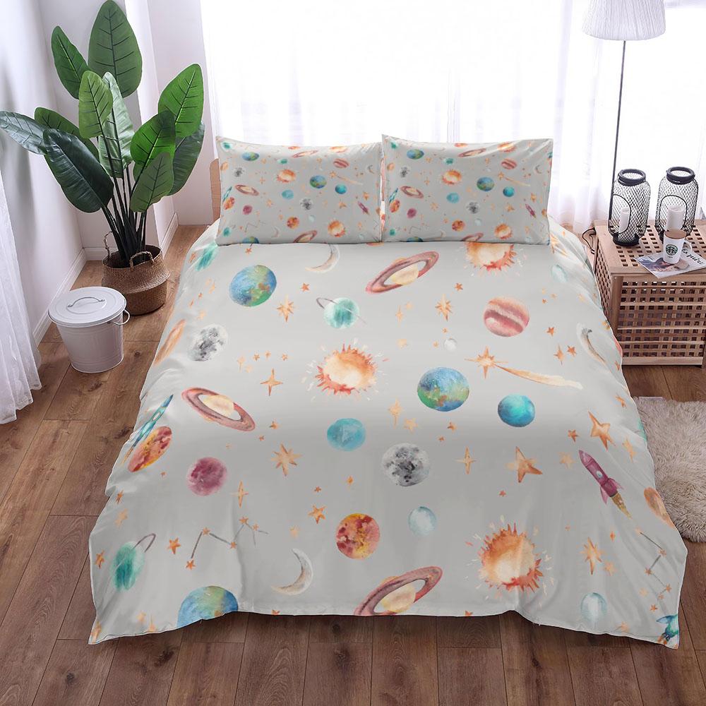 Cómo Te Sientes Duvet Cover Set King Queen Double Full Twin Single Size Navy Bed Linen Set