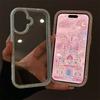 Bling Rhinestone Diamond Transparent Case For iPhone 17 16 15 14 13 12 11 ProMax Shockproof Protection Bumper Hard Acrylic Cover