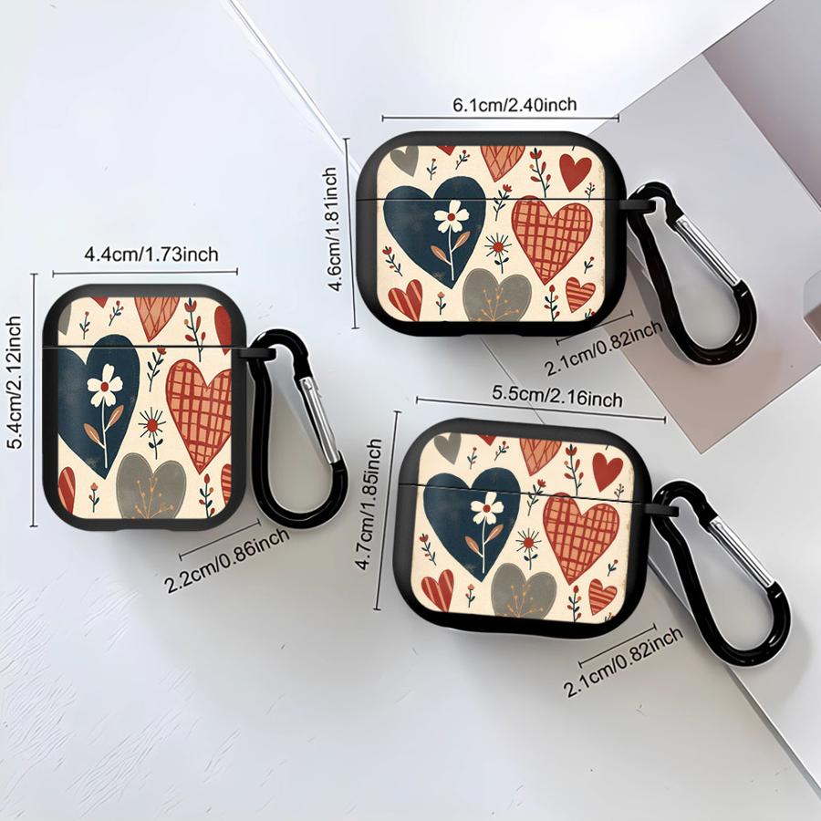 Retro Liebe Weiche Kopfhörerhüllen Abdeckung Hülle Für Airpods 2 Pro3 3 Pro2 Pro 1 4