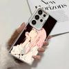 Zero Two 02 Kawaii Cute Soft Phone Case for Samsung Galaxy S24 S25 FE S26 Edge S23 Ultra S22 Plus S21 + Shockproof Cover Back Sh