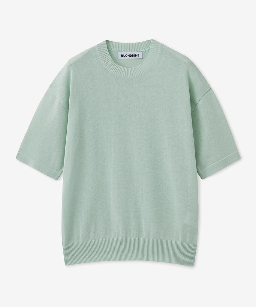 BLOND9 Cool Essential Round Neck Short Sleeve Knit (9 Colors)