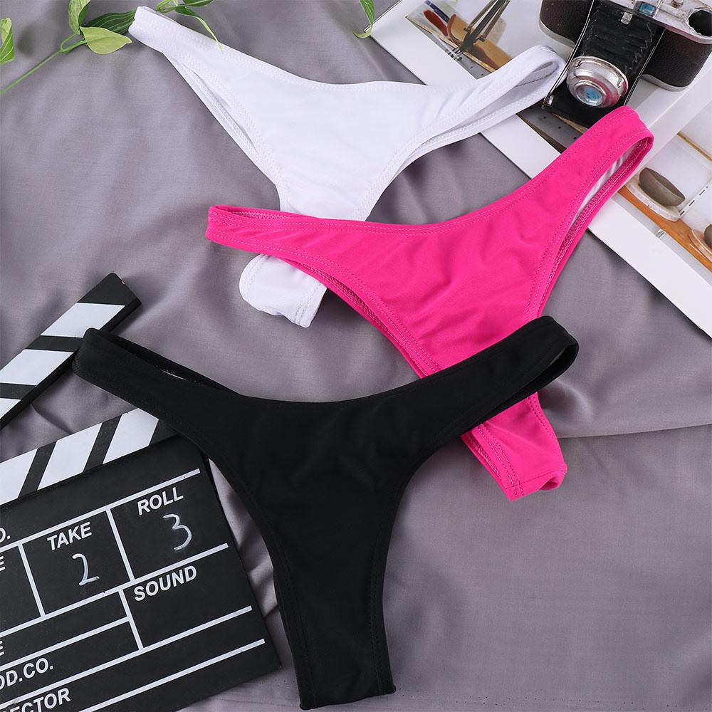 Ties Women Shorts Thong Biquini Side Bikini Briefs Swimsuit Swimwear