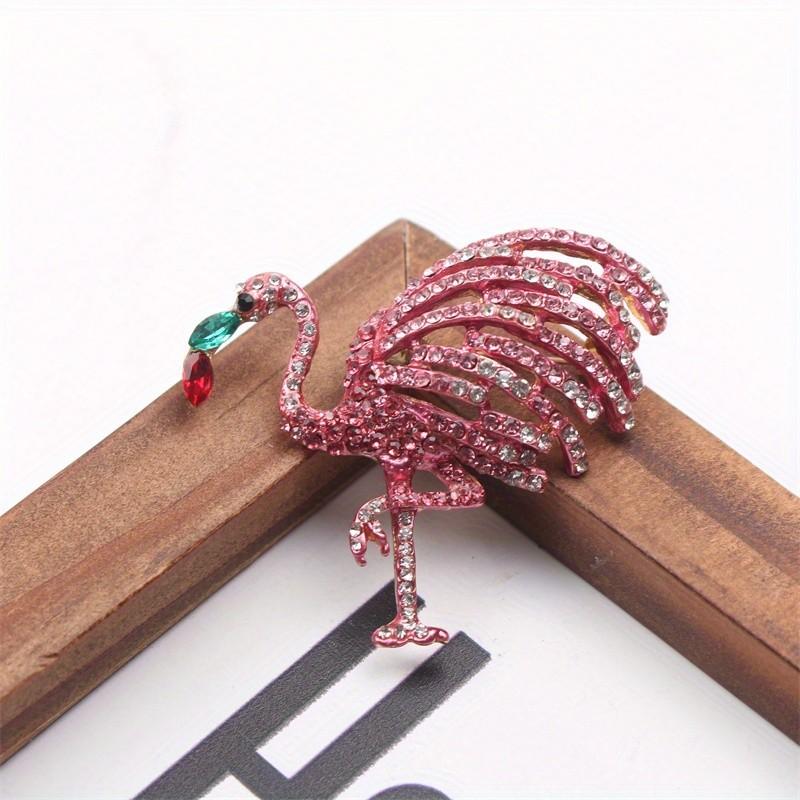 Creative Cutout Flamingo Corsage Simple Fashion Animal Brooch Coat Coat Bird Pin Accessories
