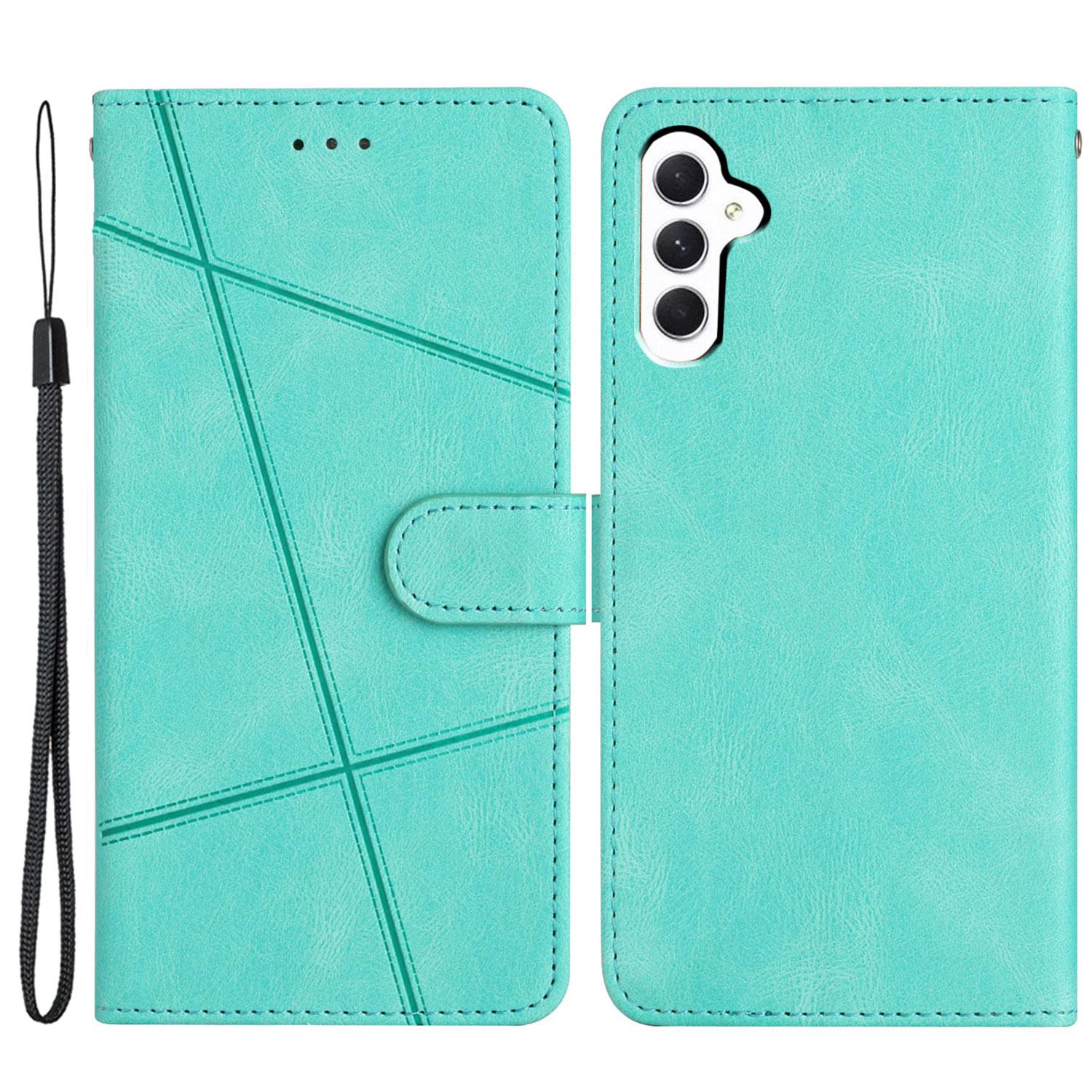 

Чохол для Samsung Galaxy A26 5G з текстурою Crazy Horse, з PU шкіри, гаманець-підставка, чохол для телефону Green