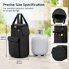 Side Flap Design Propane Cylinder Storage Bag Black Gas Bottle Carry Bag  Camping Trip