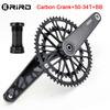 RIRO Carbon Fiber Road Crankset 29MM 50-34/52-36/53-39T Compatible with 11/12 Speed Shimano Direct Mount /110/130BCD Chainrings
