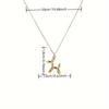 1pc Fashion New Minimalist Stainless Steel Balloon Dog Pendant Necklace For Girls