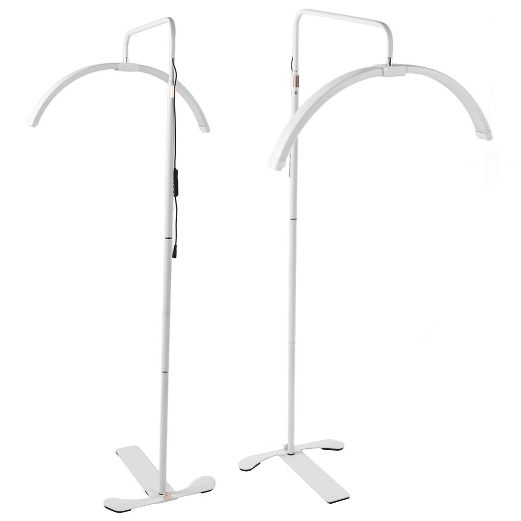 26in LED Floor Light Kit Color Temperature Brightness Adjustable Half Moon Lamp with Stand for Beauty Facial Care Video