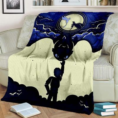 How To Train Your Dragon Blankets Cartoon Movie Flannel Blankets for Living Rooms Bedrooms Sofa Throw Blankets Children Blanket Gift