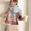 Yiwang Jiangnan Imitation Cashmere Jacquard Scarf - High-End Retro Shawl for Autumn/Winter