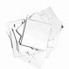 100pcs 50x50mm Square Sequins Double Sided Holes Flat Sequins Loose PVC Sequins  Clothing Supplies