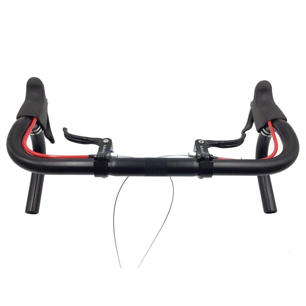 UPANBIKE Bicycle Brake Lever Aluminum for Road Bikes Set, Alloy, 22.2mm, 23.8mm, (Black, 22.2mm)