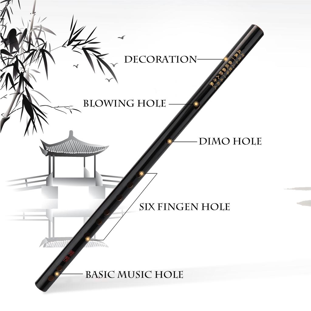 Bamboo Flute Woodwind Musical Instrument Beginner Learner Student Practice Training Traditional Handmade Professional