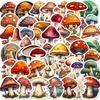 10/30/50PCS Terror Mushroom PVC Sticky Sticker Aesthetic Stationery Decoration Scrapbooking Hand Accounting Supplies