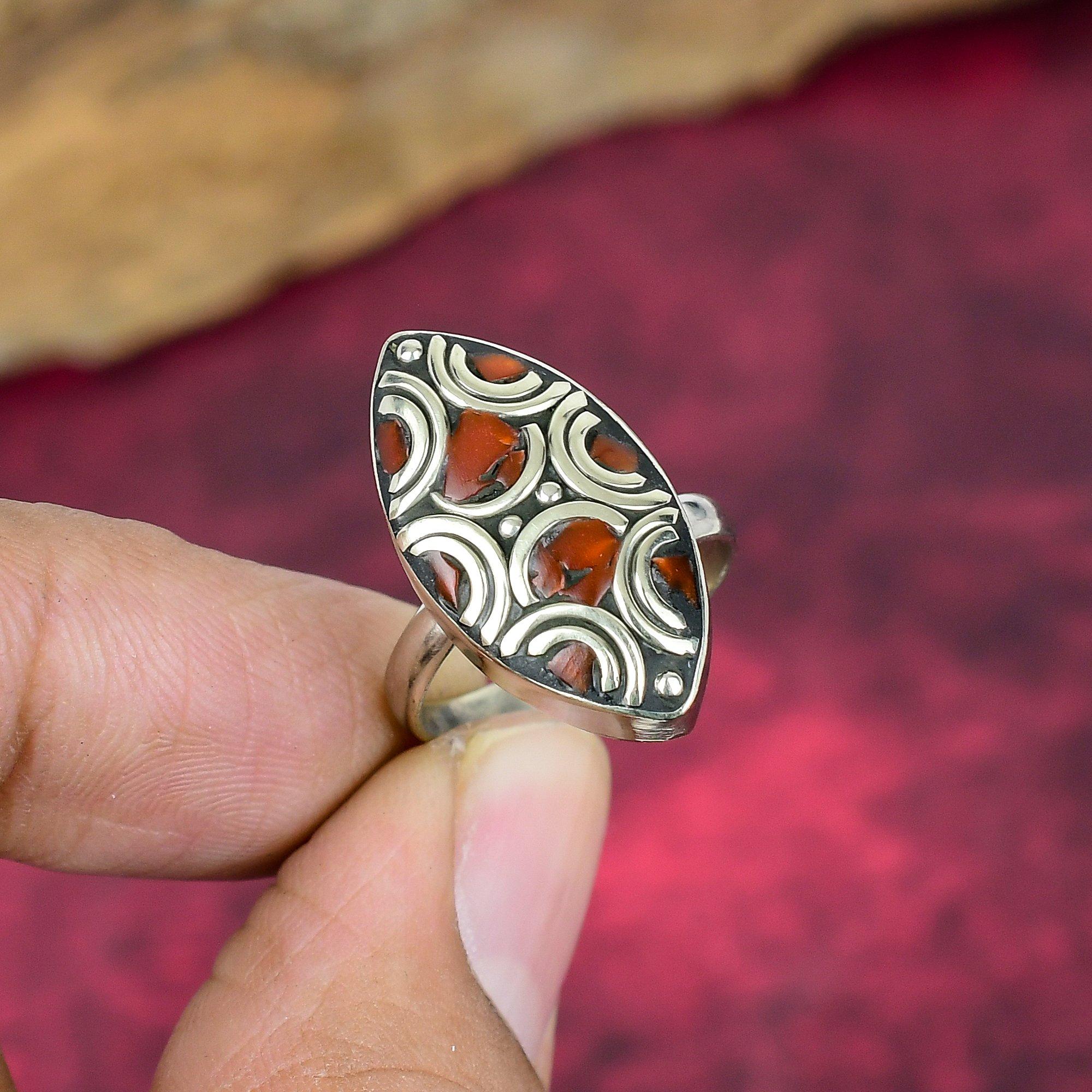 

Кольцо из непальского серебра 925 пробы, кольцо с драгоценным камнем ручной работы, подарки для жены, новое регулируемое кольцо