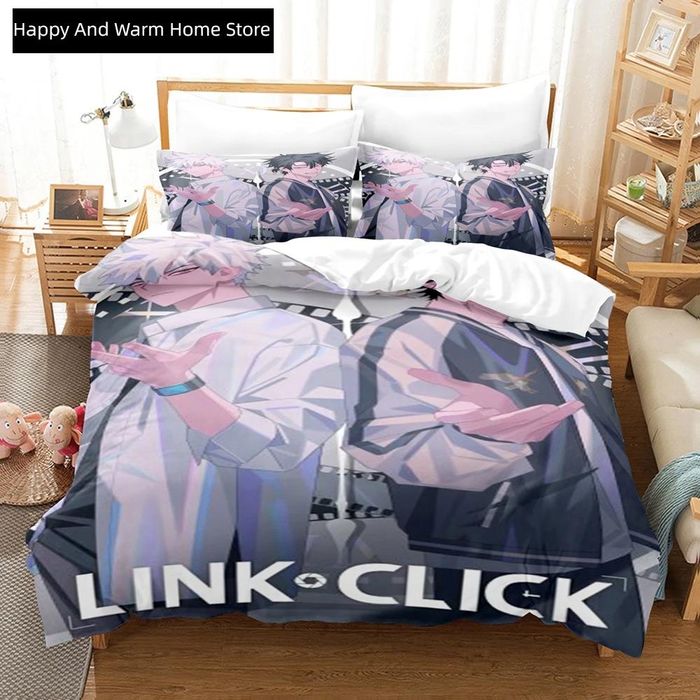 

3D Anime The Link Click Beding Sets Soft durable Quality Duvet Cover Set With Pilowcase Twin Ful Quen King Bedclothes Bed Linen For Home Textiles 100*200cm Single