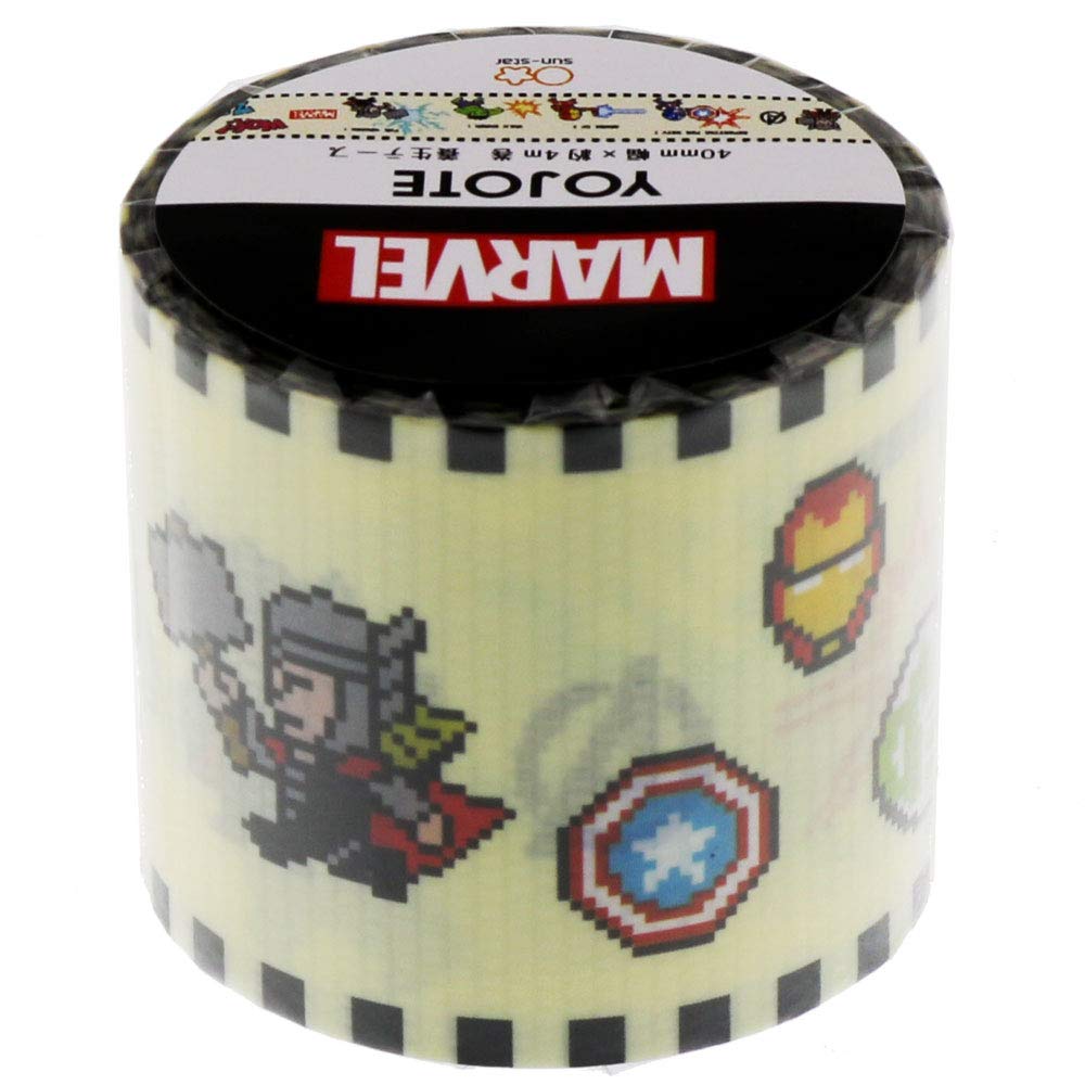 Sunstar Stationery Marvel Masking Tape YOJOTE S8580782 8-bit