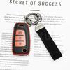 Leather Tpu Auto Car Key Case For Hyundai Elantra Solaris Tucson I30 I35 I40 Kona Genesis Santa Fe Azera Cover Holder Shell Fob