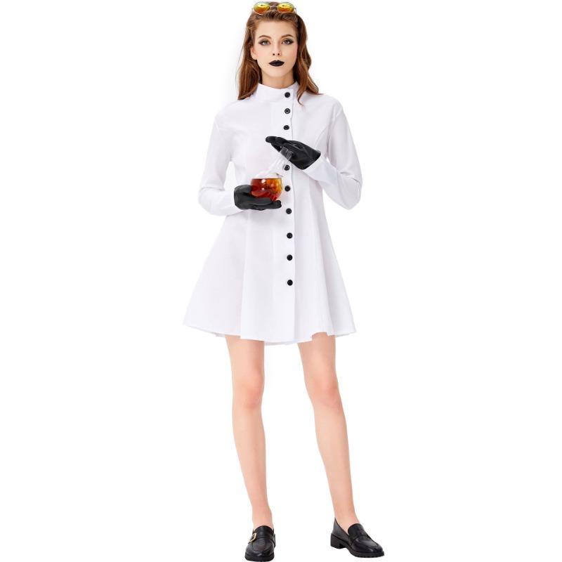 S-L New Products, Halloween Mad Female Scientist Costumes, Cosplay, Stage Costumes