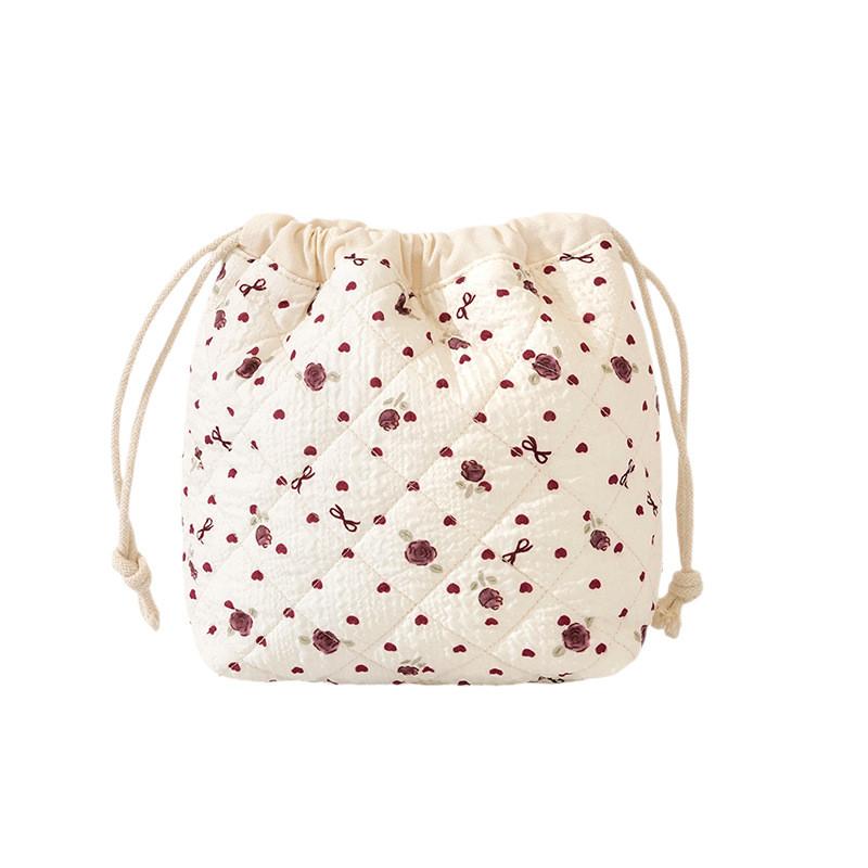 Makeup Bag With Drawstring Large Capacity Portable Travel Organizer For Cosmetics And Accessories