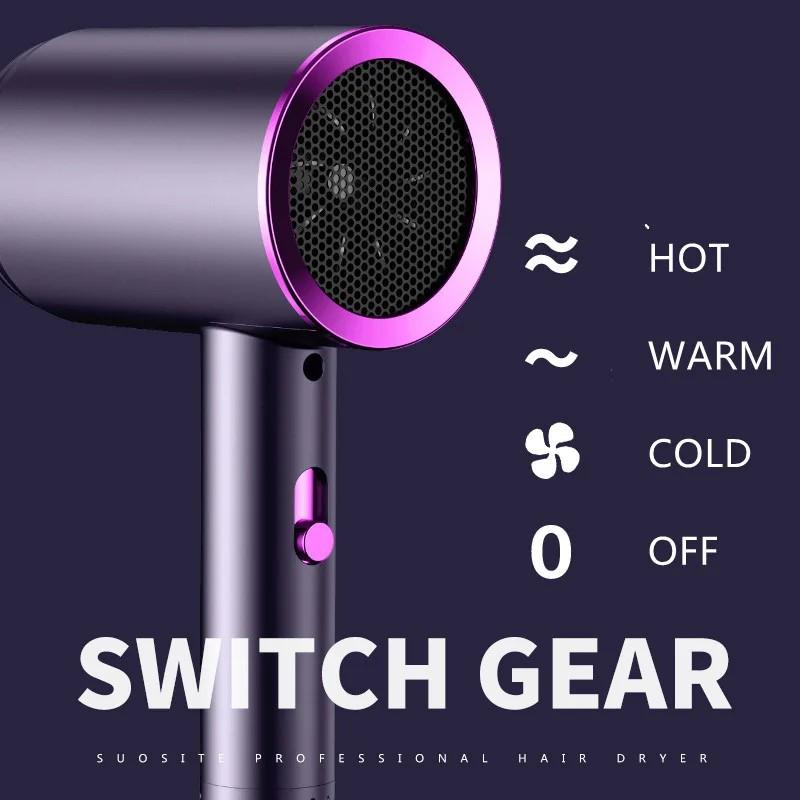 New High-Speed Hair Dryer High-Power Negative Ion Cold And Hot Ultra Silent Professional Hair Dryer For Home Hair Salons