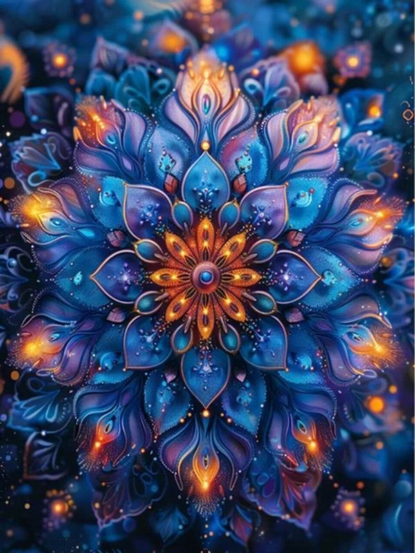 Diamond Painting New Collection 2024 Vintage Mandala Flower Diy Full Square Round Drill Rhinestone Embroidery Color Floral Mosaic Cross Stitch Kits