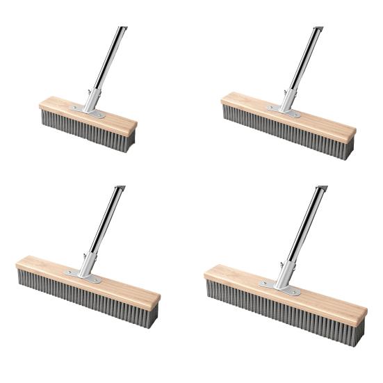 Podlahový kartáč Nerezové štětiny Kartáč na čištění terasových betonových kamenných povrchů Univerzální venkovní drhnoucí kartáč