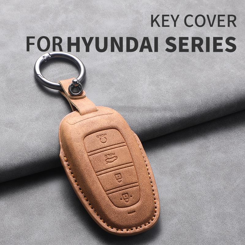 Car Key Case Cover For Hyundai Tucson Hybrid Solaris Sonata Santafe NEXO NX4 Dn8 Durable Car Protection Case Shell Accessories